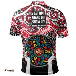 Saints Australian Football Polo Shirt NAIDOC Week 2022