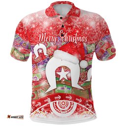 Australia Torres Trait Islands Christmas Polo Shirt Original Style - Red