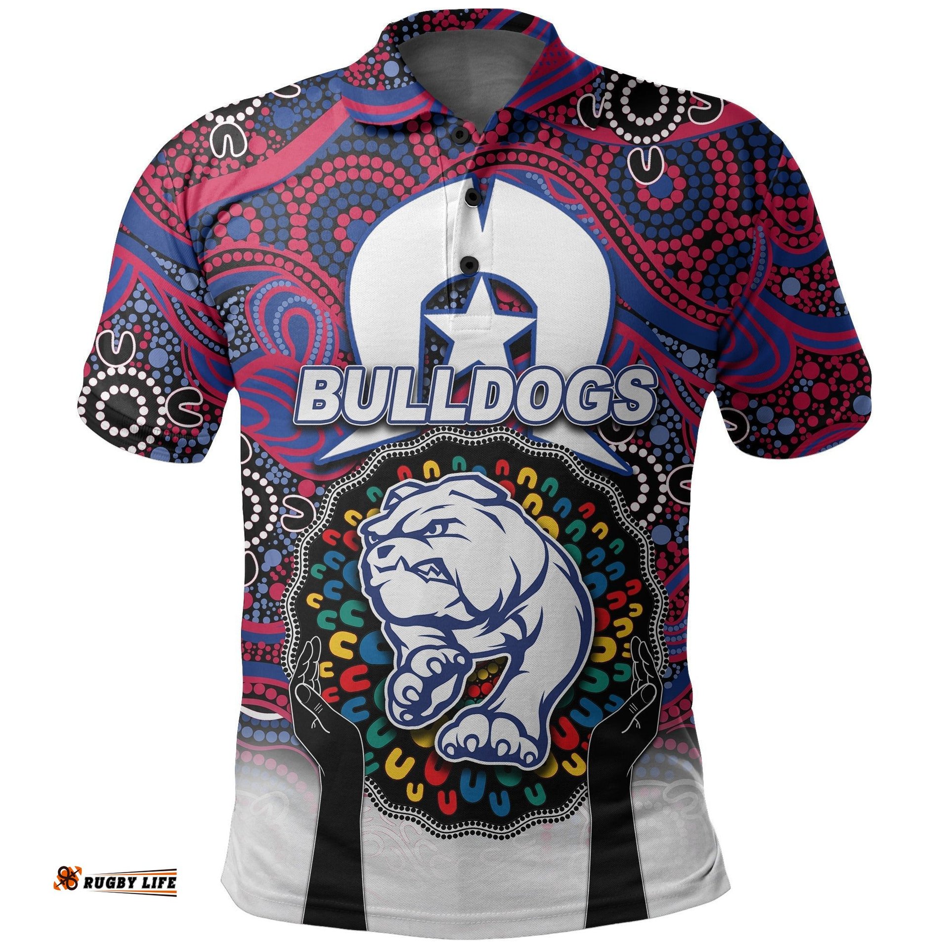 Bulldogs Australian Football Polo Shirt NAIDOC Week 2022