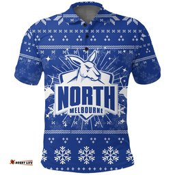 North Melbourne Polo Shirt - Christmas Ugly Style -