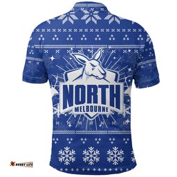 North Melbourne Polo Shirt - Christmas Ugly Style -