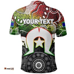 Custom Personalised Panthers ATorres Strait Islanders Mix Aboriginal Polo Shirt