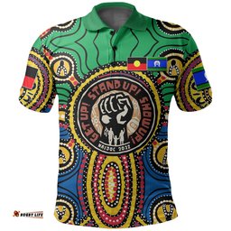 Custom PersonalisedNaidoc Week 2022 Polo Shirt Dot Aboriginal No.1