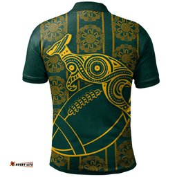 Wallabies Rugby Polo Shirt - Custom Aboriginal Wallabies RLT13