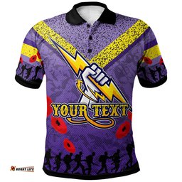 Storm Rugby Polo Shirt - Custom Anzac Day RLT13