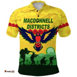 MacDonnell Districts ANZAC Polo Shirt Simple Style