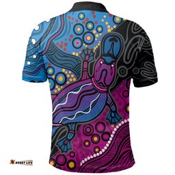 Aboriginal Platypus Polo Shirt Tribal No.3