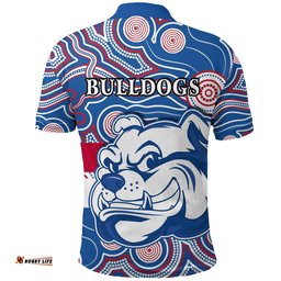Custom Personalised Bulldogs Champion 2021 Polo Shirt Western Indigenous Always Proud