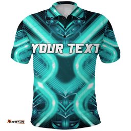 Custom Personalised New Zealand Warriors Rugby Polo Shirt Original Style - Turquoise