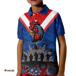 Roosters Rugby Personalised Polo Shirt Anzac Day Camouflage Vibes