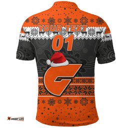 Custom Personalised Greater Western Sydney Polo Shirt Giants Christmas Simple Style