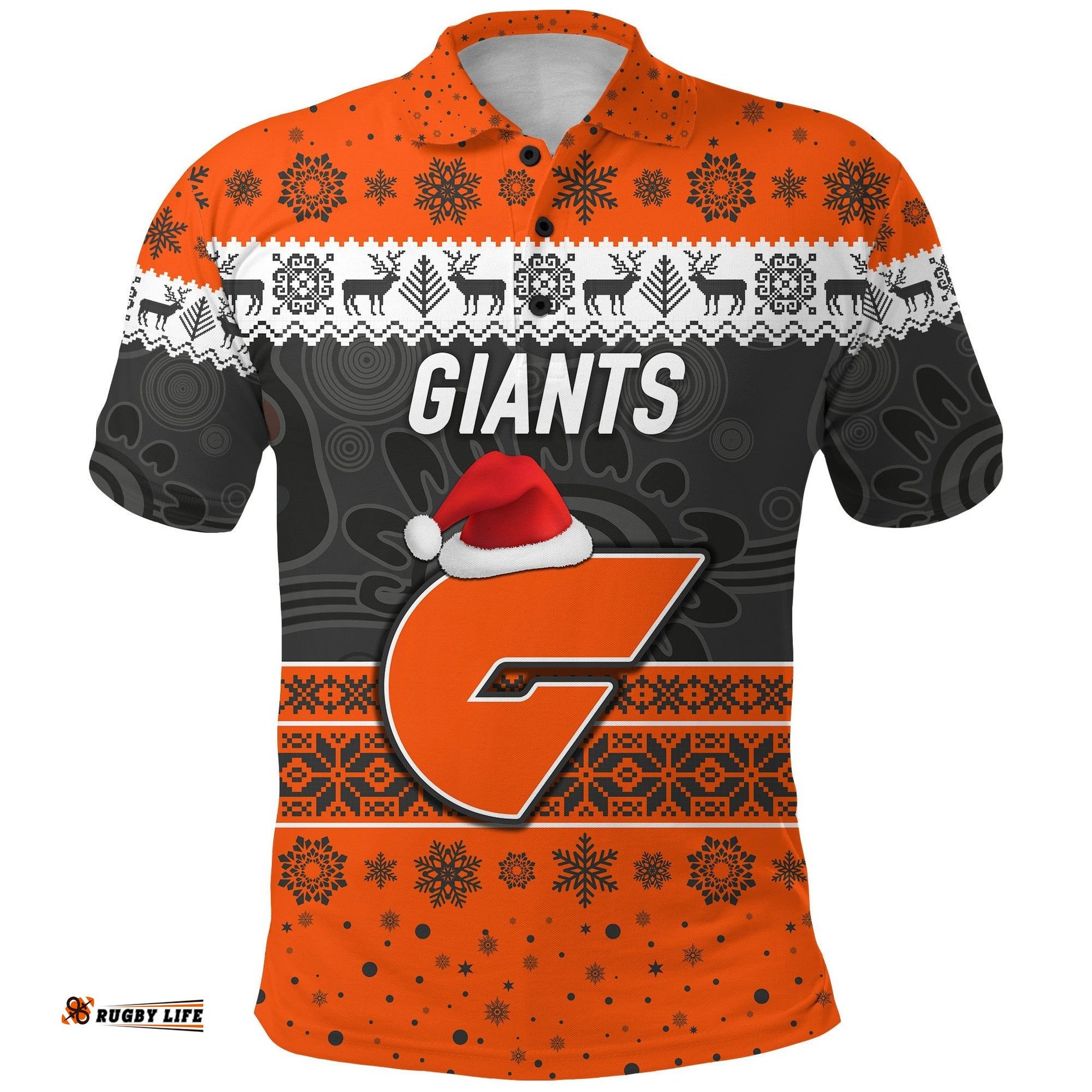 Custom Personalised Greater Western Sydney Polo Shirt Giants Christmas Simple Style