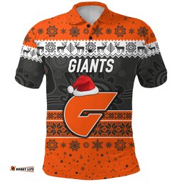 Custom Personalised Greater Western Sydney Polo Shirt Giants Christmas Simple Style