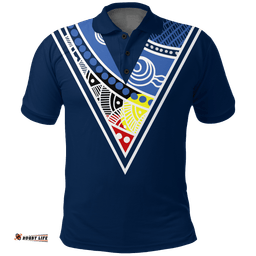 Custom Personalised Cricket Victoria Polo Shirt - Indigenous Dot Painting Art -