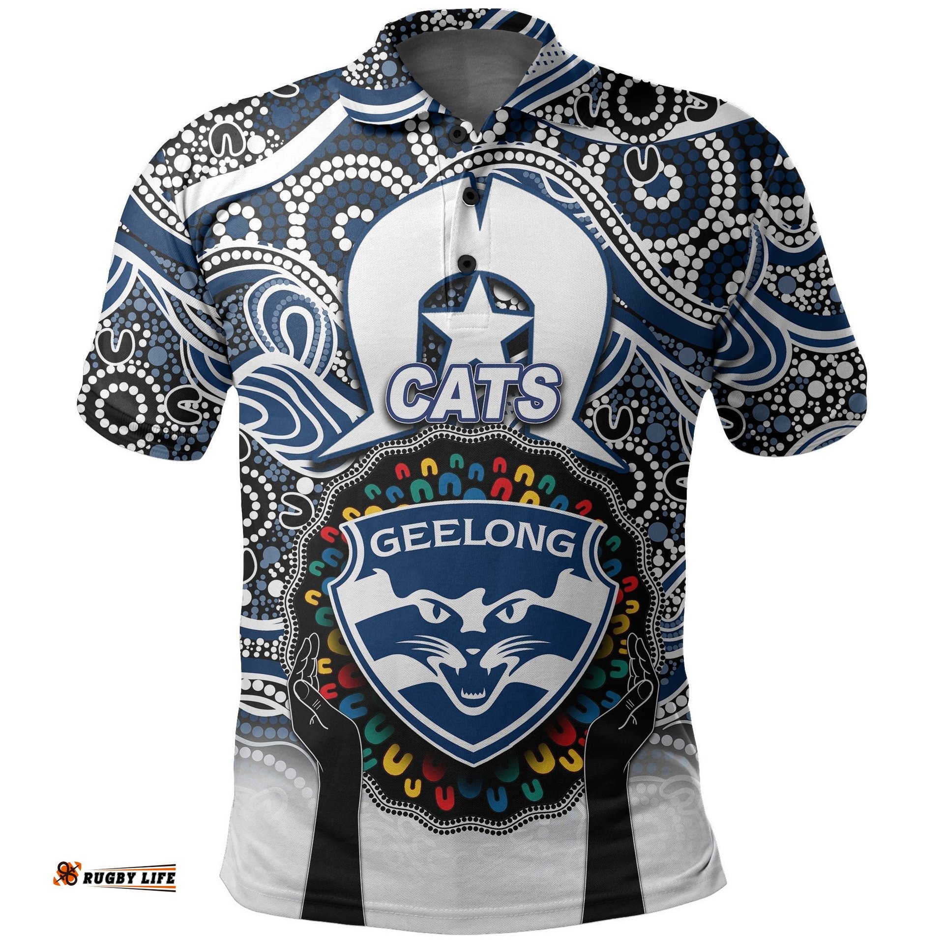 Cats Australian Football Polo Shirt NAIDOC Week 2022