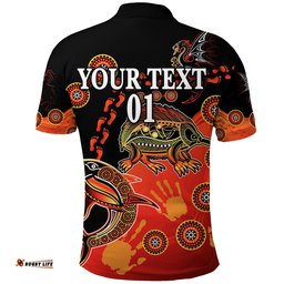 Custom Personalised St. George Dragons Polo Shirt Simple Indigenous Latest Version, Custom Text And Number