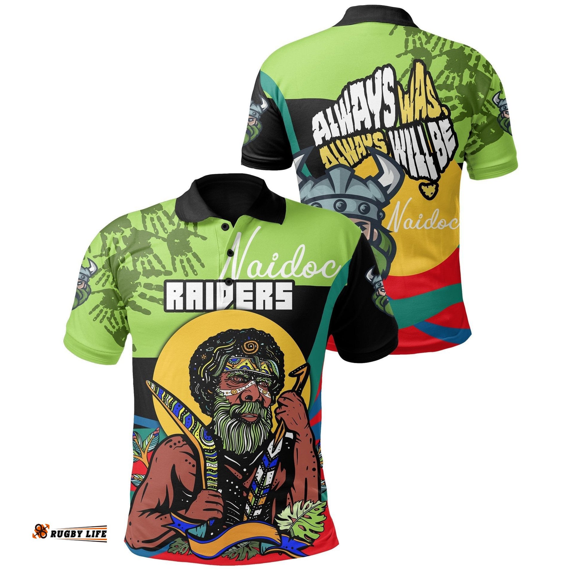 Raiders Naidoc Week Polo Shirt Canberra Indigenous Sport Special Style