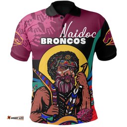 Custom Personalised Broncos Naidoc Week Polo Shirt Indigenous Special Style