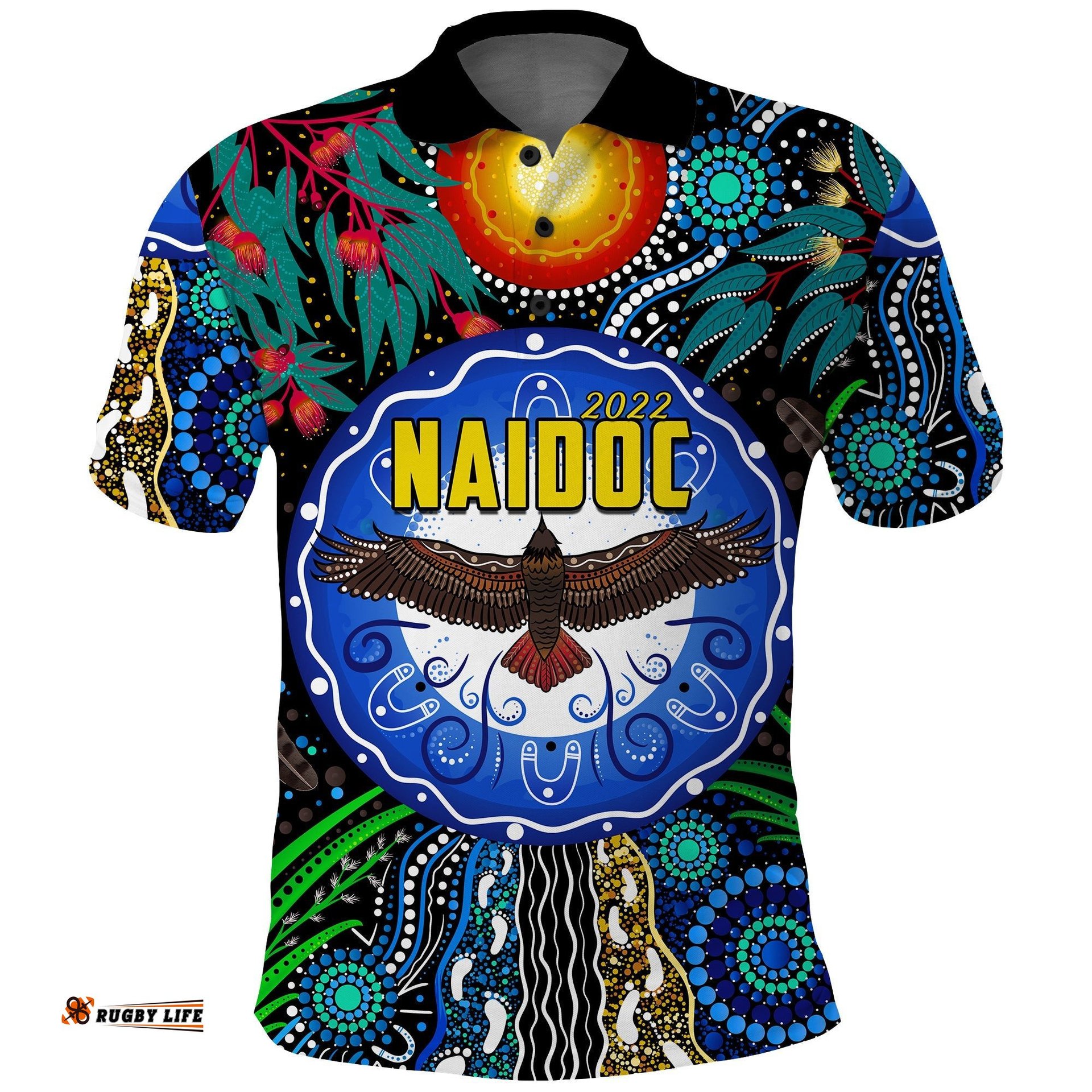 NAIDOC 2022 Polo Shirt Get Up Stand Up Show Up