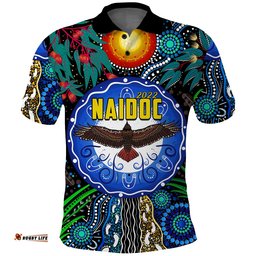 NAIDOC 2022 Polo Shirt Get Up Stand Up Show Up