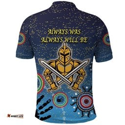 Custom Personalised Naidoc Titans Polo Shirt Gold Coast Aboriginal