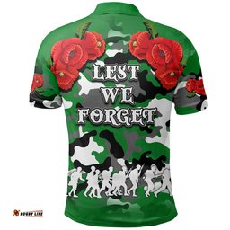 Anzac Day Polo Shirt Raiders Army Style