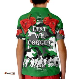 Anzac Day Polo Shirt Raiders Army Style