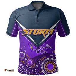 Melbourne Storm Polo Shirt Aboriginal
