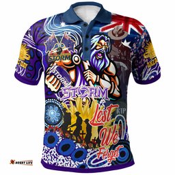 Storm Rugby Australia And NZ Anzac Poppy Polo Shirt - Lest We Forget Indigenous Melbourne Storm With Rugby Ball And Aboriginal Patterns