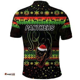 Penrith Panthers Polo Shirt Christmas Simple Style