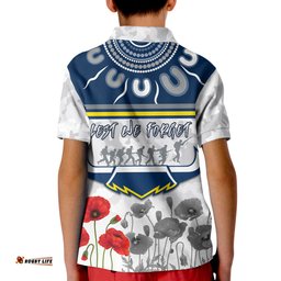 Cowboys Anzac Day 2022 Polo Shirt Aboriginal Lest We Forget