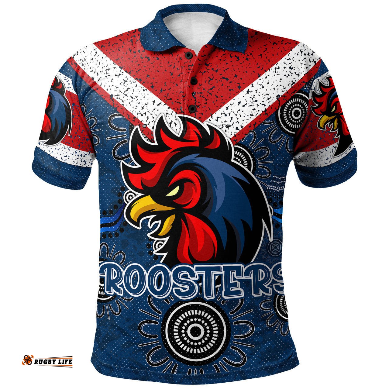 Roosters Rugby Polo Shirt - Super Roosters Polo Shirt RLT13