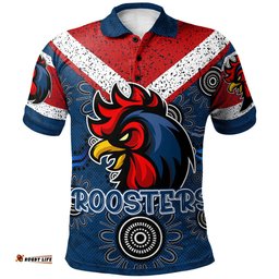 Roosters Rugby Polo Shirt - Super Roosters Polo Shirt RLT13