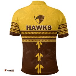 Hawthorn Polo Shirt - Aboriginal Dot Painting -