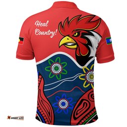 Custom Personalised Roosters Naidoc Week Polo Shirt Sydney