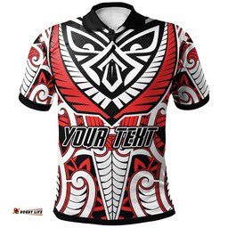 Warriors Polo Shirt - Custom Maori Warriors Polo Shirt RLT13