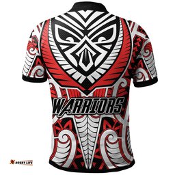 Warriors Polo Shirt - Custom Maori Warriors Polo Shirt RLT13