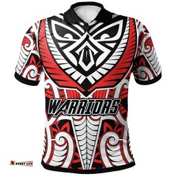 Warriors Polo Shirt - Custom Maori Warriors Polo Shirt RLT13