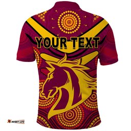Custom Personalised Broncos NAIDOC Week 2022 Polo Shirt Aboriginal Get Up