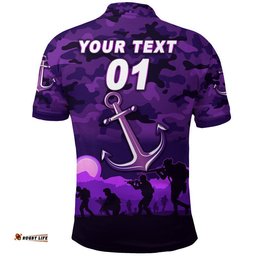 Custom Personalised Fremantle Dockers ANZAC Polo Shirt Freo Simple Style