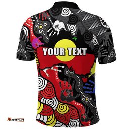 Custom Personalised National Sorry Day Polo Shirt Version 03 - Australian Aboriginal