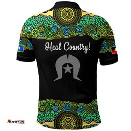 Naidoc Heal Country Polo Shirt Jacket Map Australia