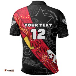 Custom Personalised Bombers Naidoc Week Polo Shirt Essendon Ingenious Spesial Version - Custom Text and Number