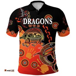 St. George Dragons Polo Shirt Simple Indigenous Latest Version