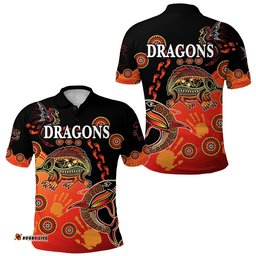 St. George Dragons Polo Shirt Simple Indigenous Latest Version