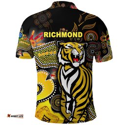Richmond Tigers Polo Shirt Naidoc Heal Country! Heal Our Nation - Original