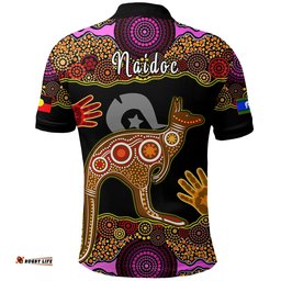 Naidoc Heal Country Polo Shirt Kangaroo Australia