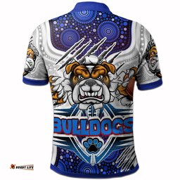 Bulldogs Rugby Custom Aboriginal Polo Shirt - Indigenous Super Bulldogs RLT13