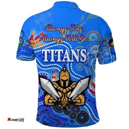 Gold Coast Titans Polo Shirt 2021 Naidoc