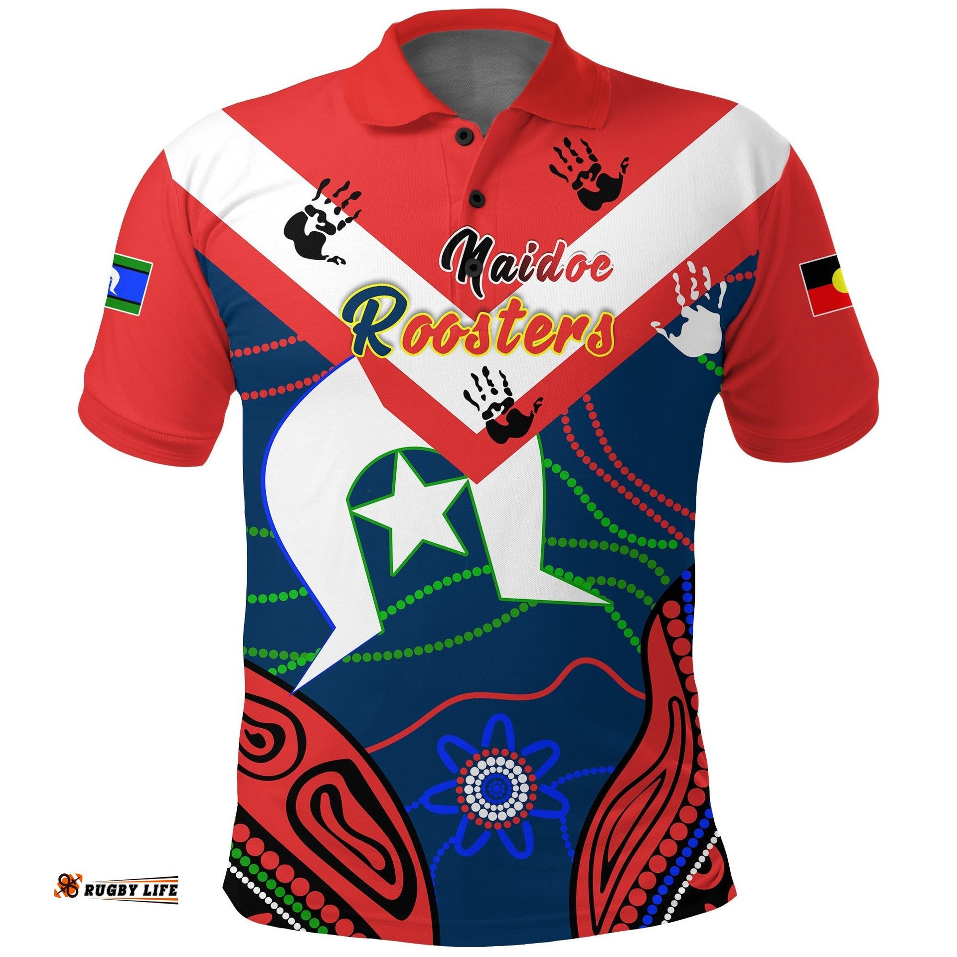 Roosters Naidoc Week Polo Shirt Sydney